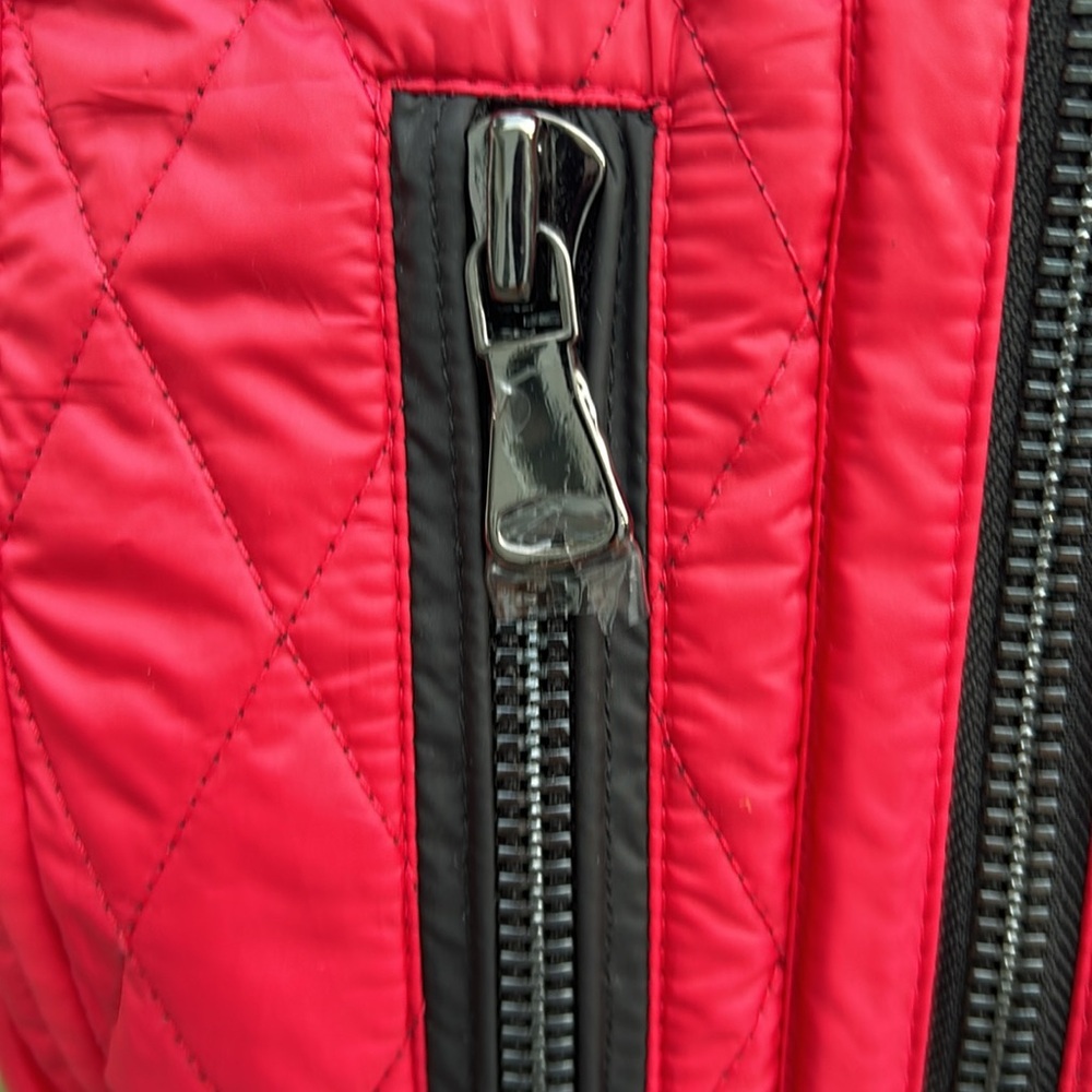 NWT Reversible Red to Black Carlisle Per Se Venom Cherry Red Quilted Vest - Picture 6 of 15